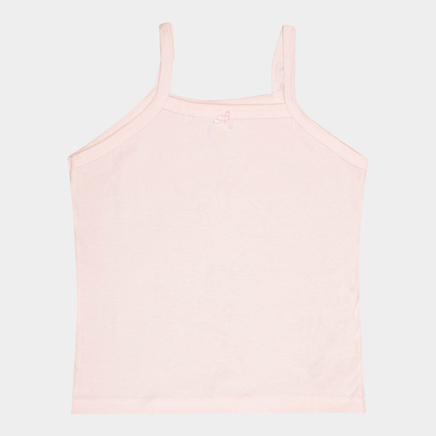 Girls Cotton Vest, Light Pink, large image number null
