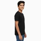 Boys' Half Sleeves T-Shirt, Black, small image number null
