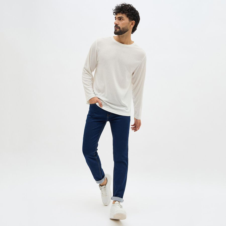 Men's Slim Fit Jeans, Dark Blue, large image number null