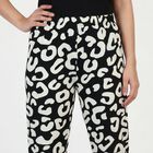 Women's Black Regular Fit Solid Pyjama, काला, small