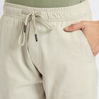 Men's 100% Cotton Slim Fit Casual Trousers, सिल्वर, small image number null