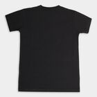 Boys Round Neck T-Shirt, Black, small image number null