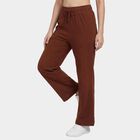 Women's Brown Regular Fit Cloud Printed Pyjama, भूरा, small