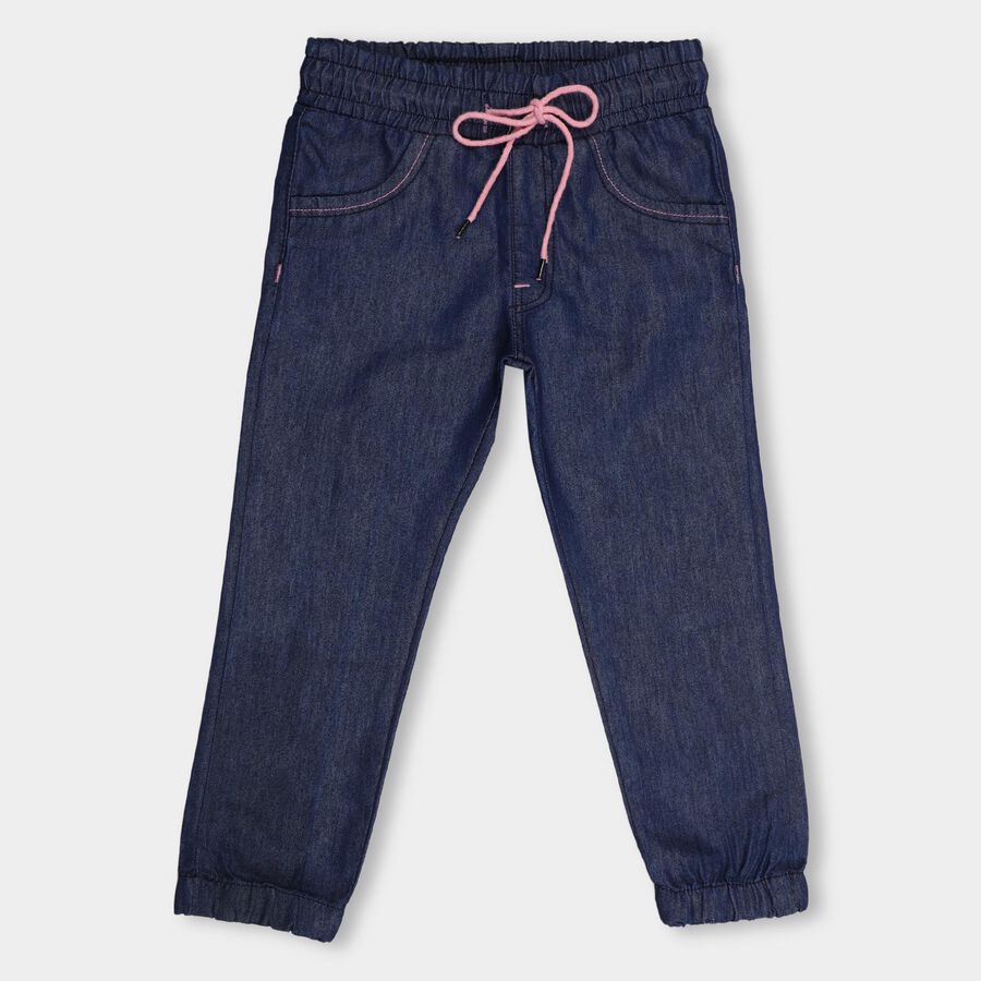 Girls' Jeans, Dark Blue, large image number null