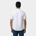 Men's White Classic Casual Shirt, सफ़ेद, small