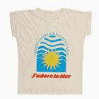 Girls Rich Eggshell White Crew Neck Casual T-Shirt, सफ़ेद, small image number null