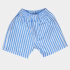 Infants' Navy Blue Regular Fit Anchor Printed Cotton Half Pant, मध्यम नीला, small