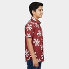 Boys Brown Cotton Classic Casual Shirt, Brown, small