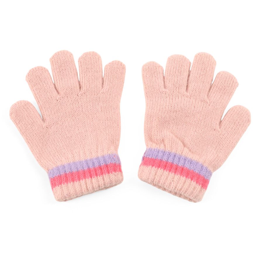 Girls' Gloves, Lilac, large image number null