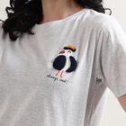 Ladies' Round Neck T-Shirt, Ecru Melange, small image number null