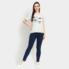 Ladies' Round Neck T-Shirt, Melange Light Grey, small image number null