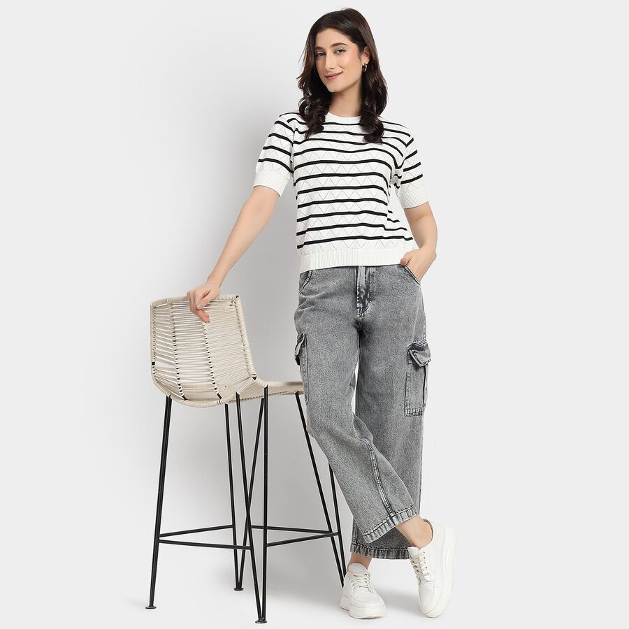 Ladies' Jeans, हल्का ग्रे, large image number null