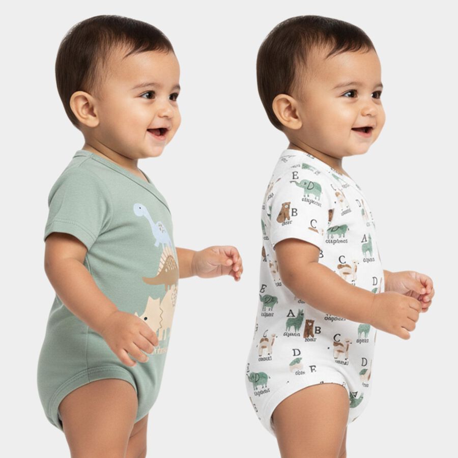 Infants' Bodysuit, हल्का हरा, large