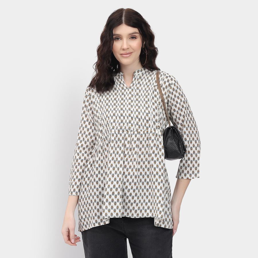 Ladies' Kurti , ऑफ व्हाइट, large image number null