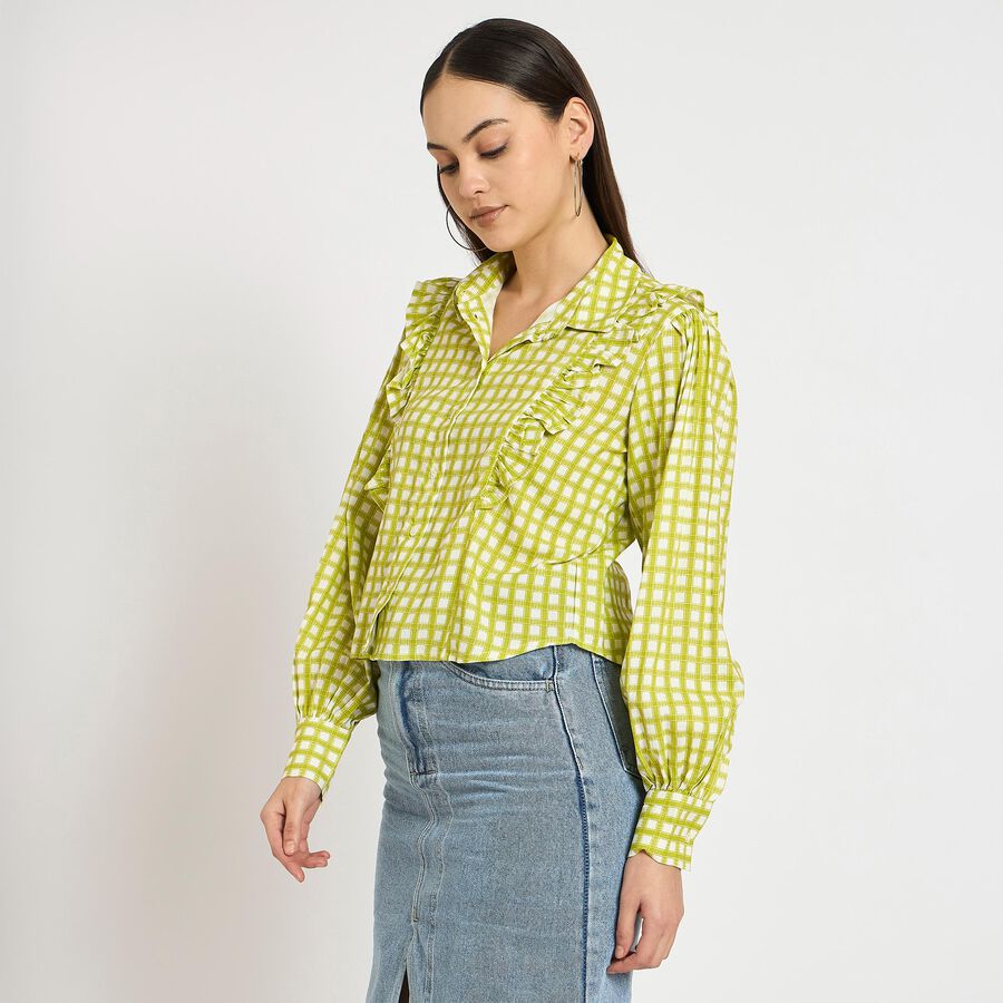Ladies' Shirt , हल्का हरा, large image number null