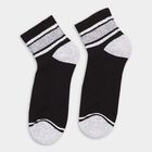 Men's Socks (Pack of 3), Black, small