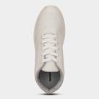 Men's White Lace-Up Casual Shoes, White, small