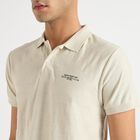 Men's Collared Half Sleeves T-Shirt , Light Grey, small image number null