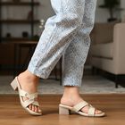 Ladies' Sandal, गहरा पीला, small