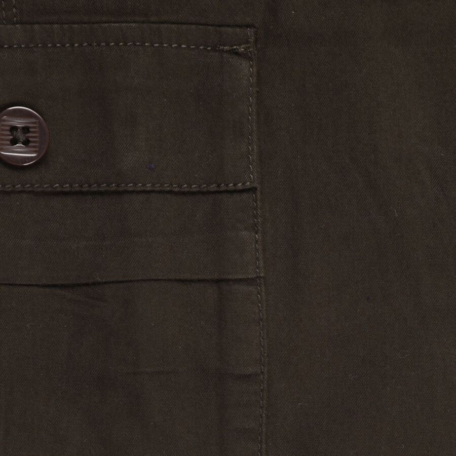 Boys' 100% Cotton Trousers, Olive, large image number null