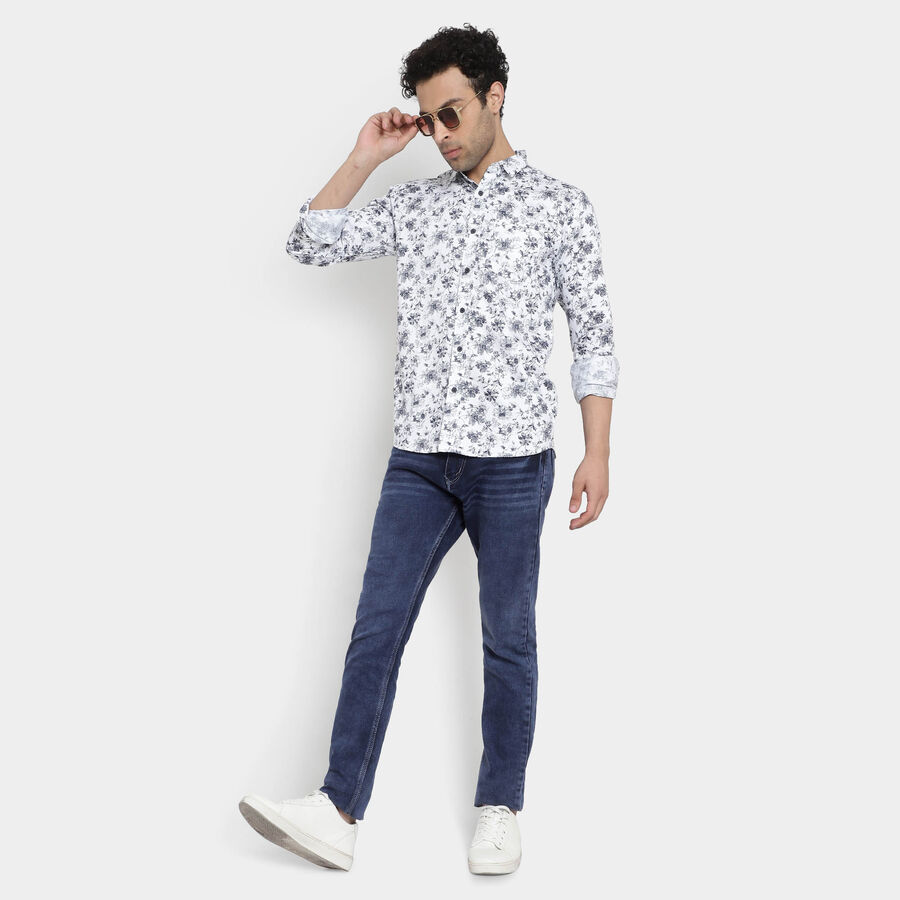 Cotton Casual Shirt, White, large image number null