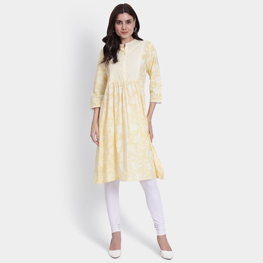 Ladies' Kurta, Yellow, large image number null
