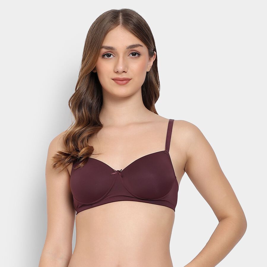 Ladies' Padded Bra, Brown, large image number null