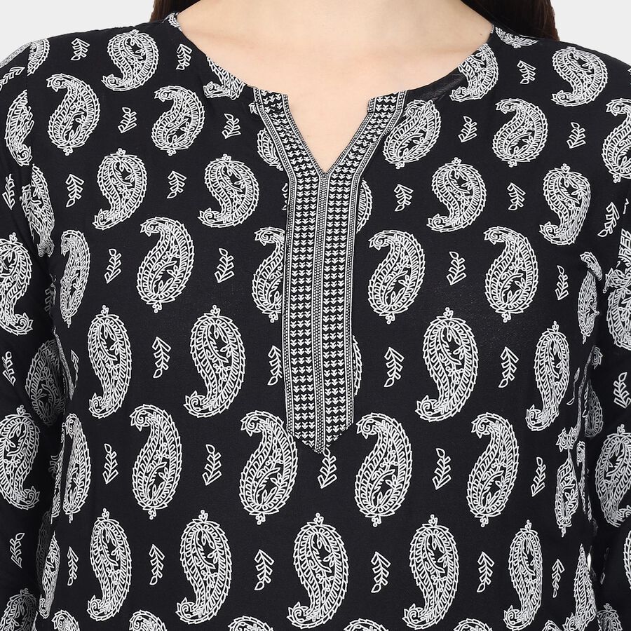 Ladies' Kurti, काला, large image number null