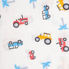 Boys All Over Print Night Suit, White, small image number null