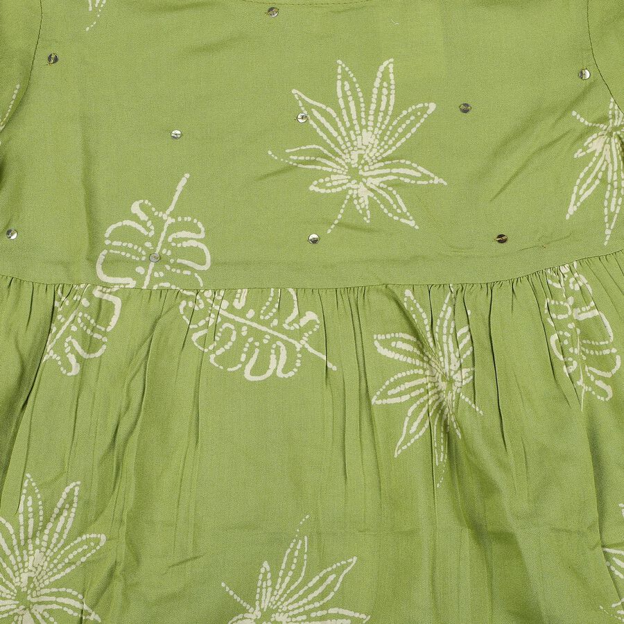 Girls' Green Blouse, हल्का हरा, large