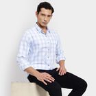 Men's 100% Cotton Casual Shirt, हल्का नीला, small image number null