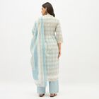 Ladies' 100% Cotton Kurta, Light Blue, small image number null