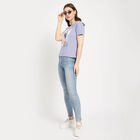 Embellished Round Neck T-Shirt, लाइलेक, small image number null