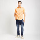 Solid Casual Shirt, Yellow, small image number null