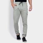 Men's Slim Fit Casual Trousers , हल्का हरा, small image number null