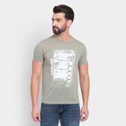 Men's Round Neck Half Sleeves T-Shirt , Light Green, small image number null