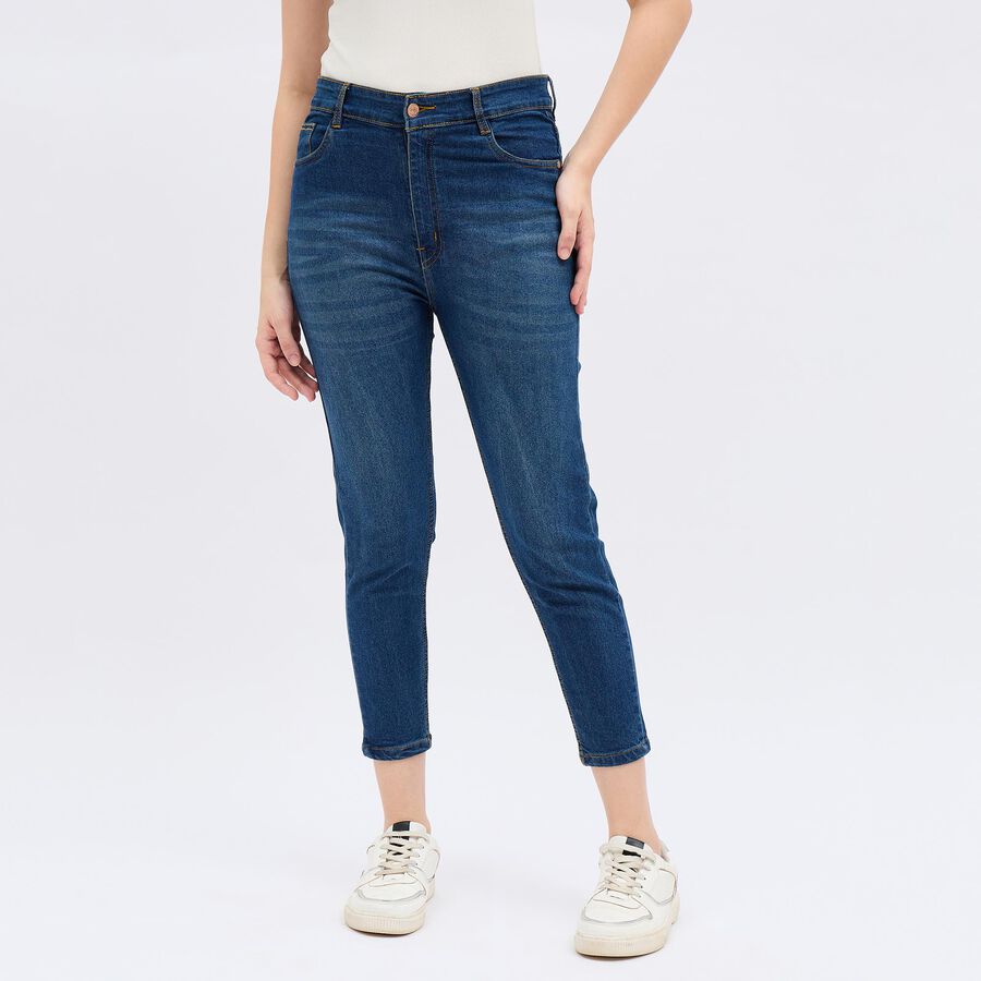 Ladies' Jeans, मध्यम नीला, large image number null