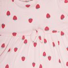 Infant Girls' 100% Cotton Frock , हल्का गुलाबी, small image number null