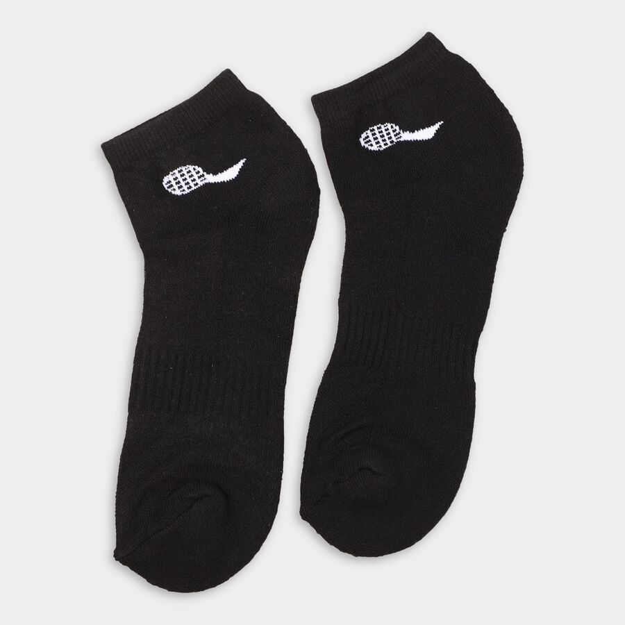 Men's Socks (Pack of 2), काला, large