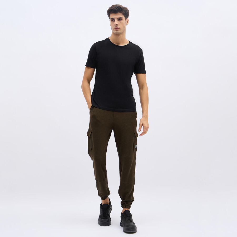 Men's Deep Olive Cargo Jogger, ओलिव, large image number null
