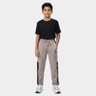 Boys Grey Regular Fit Solid Pyjama, Light Grey, small