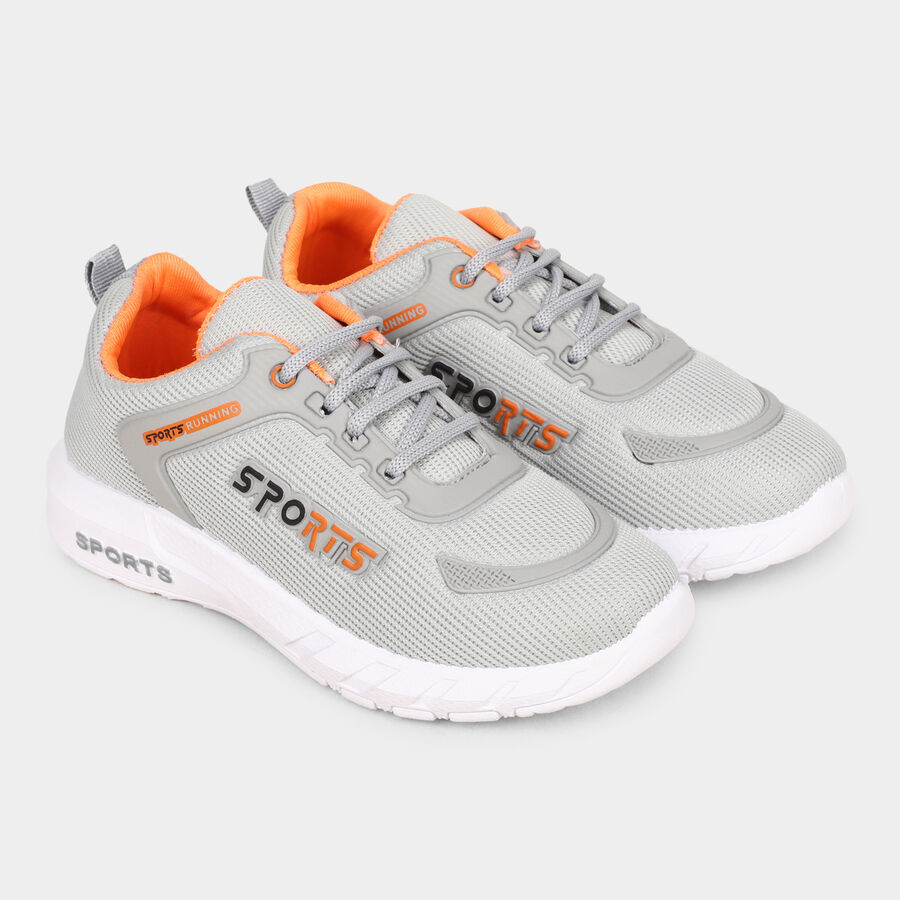 Boys Sport Shoes, Grey, large