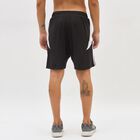 Men's Jet Black Regular Fit Sports Shorts, काला, small image number null