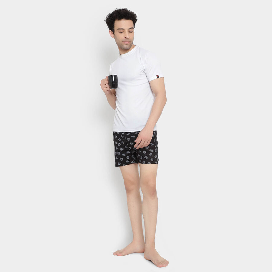 Cotton Printed Boxers, Black, large image number null