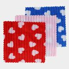 Women's Multicolour Heart Print Pack of 3 Handkerchief, Assorted, small