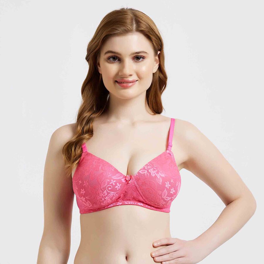 Full Lace Bra, Pink, large image number null