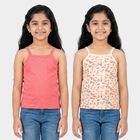Girls' Vest, पीच, small