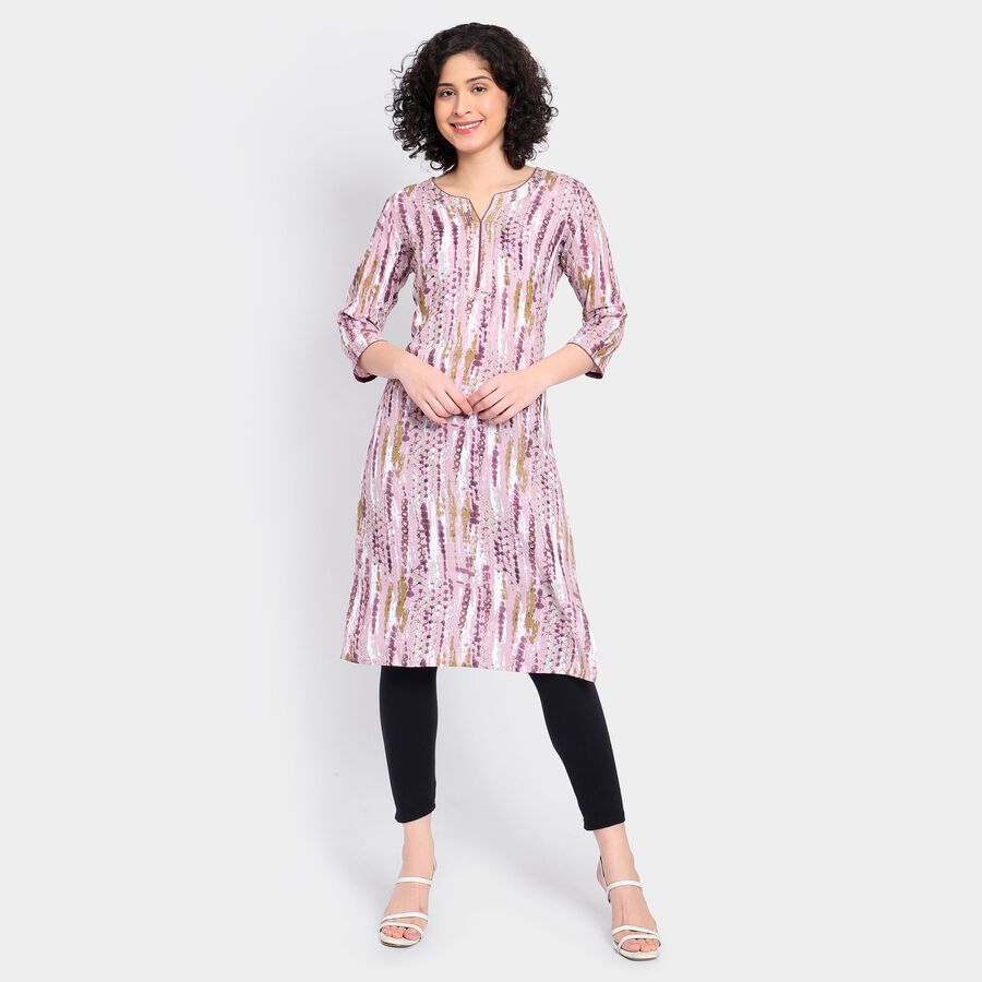 Ladies' Kurta, हल्का गुलाबी, large image number null