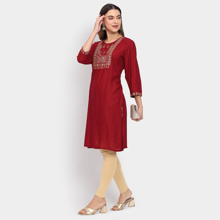 Ladies' Kurta , मरून, large image number null
