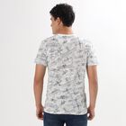 Men's 100% Cotton Round Neck Half Sleeves T-Shirt , White, small image number null